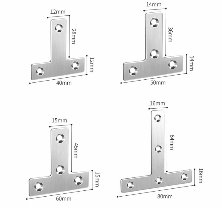 Flat Mending Repair Tie Plate Corner Brace Fixing for Furniture